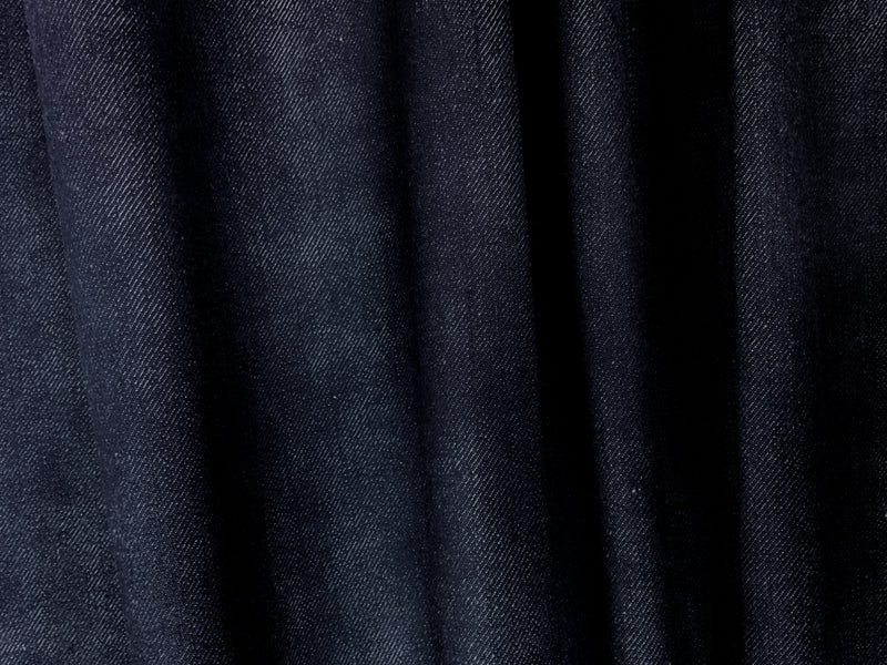Deep Night Navy 12 oz. Cotton Selvedge Twill Denim Woven Fabric