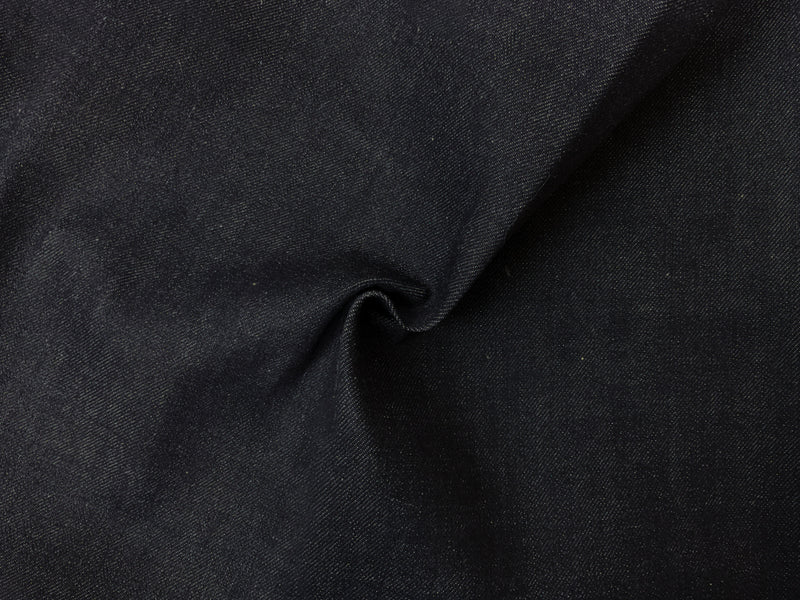 Dark Navy Blue 12 oz. Cotton Japanese Selvedge Twill Denim Woven Fabric