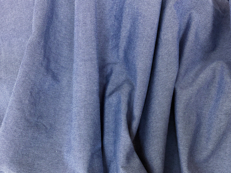 Blue 5 oz. Cotton Brushed Face Japanese Selvedge Chambray Fabric
