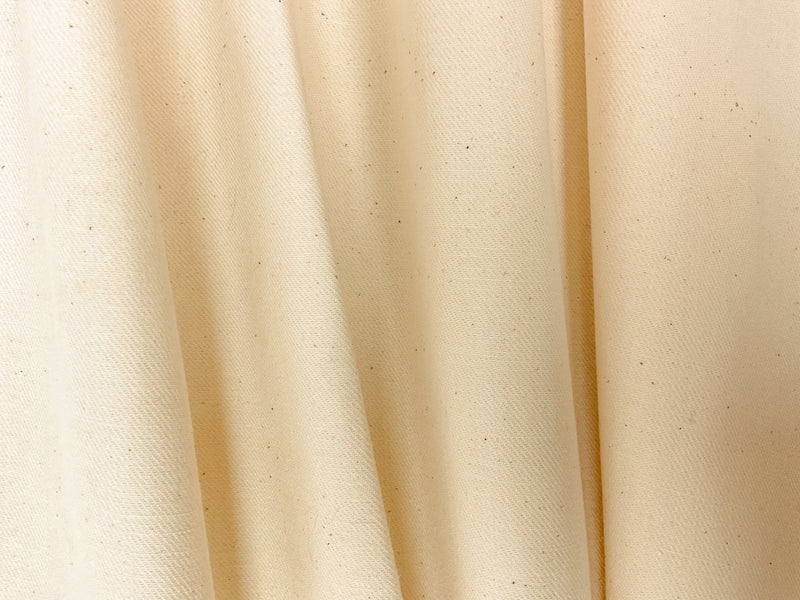 Beige 12 oz. Cotton Twill Selvedge Denim Woven Fabric