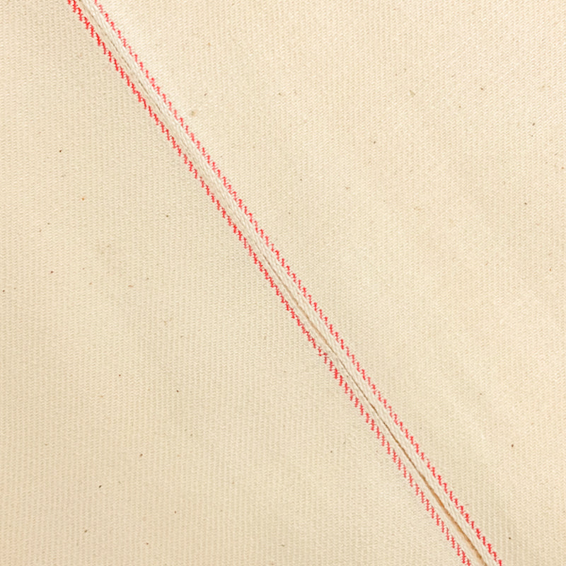 Beige 12 oz. Cotton Japanese Selvedge Denim Woven Fabric