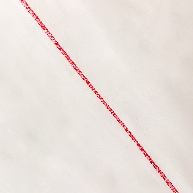 White 3 oz. Cotton Solid Japanese Selvedge Batiste Fabric