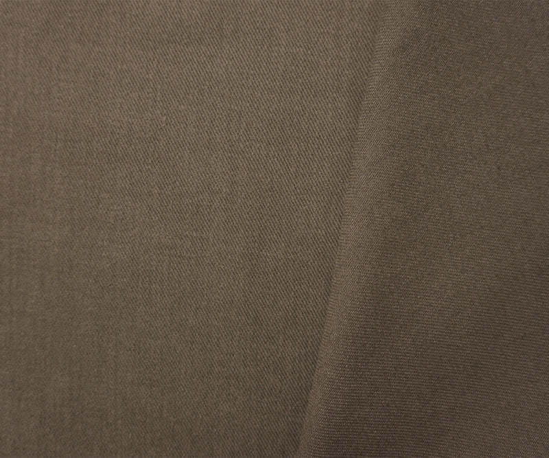 Deep Brown 11 oz. Cotton Solid Brushed Face Bull Denim Woven Fabric