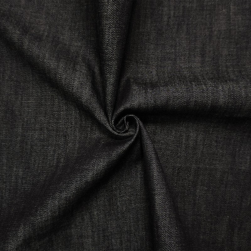 Midnight Deep Navy Blue 11 oz. Cotton Denim Twill Woven Fabric
