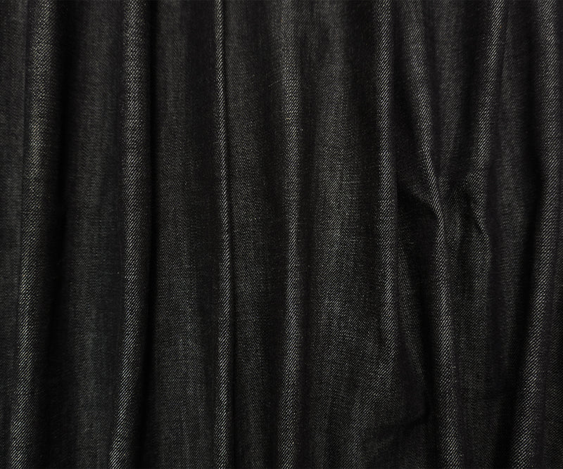 Midnight Deep Navy Blue 11 oz. Cotton Denim Twill Woven Fabric