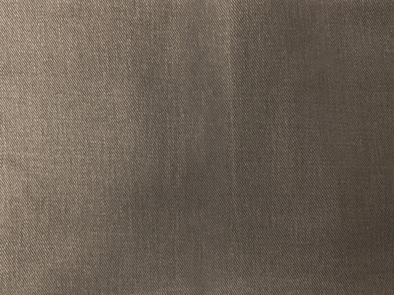 Taupe Brown 12 oz. Cotton Brushed Face Bull Denim Woven Fabric
