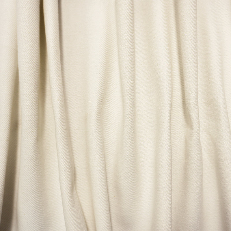 Ivory 12 oz. Cotton Solid Bull Denim Woven Fabric
