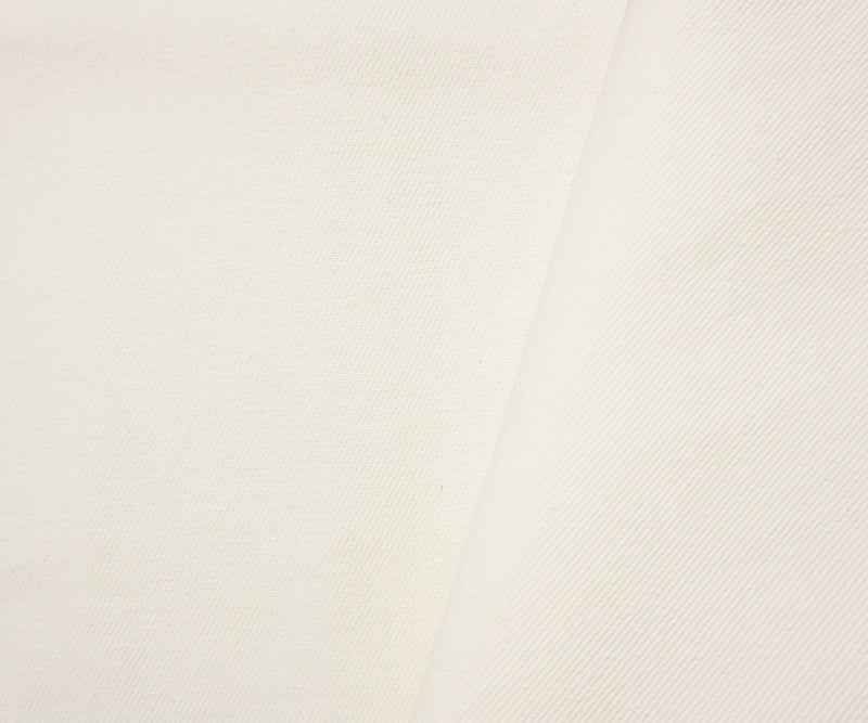 Ivory 12 oz. Cotton Solid Bull Denim Woven Fabric