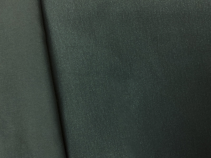 Deep Green 11 oz. Cotton Solid Brushed Face Bull Denim Fabric