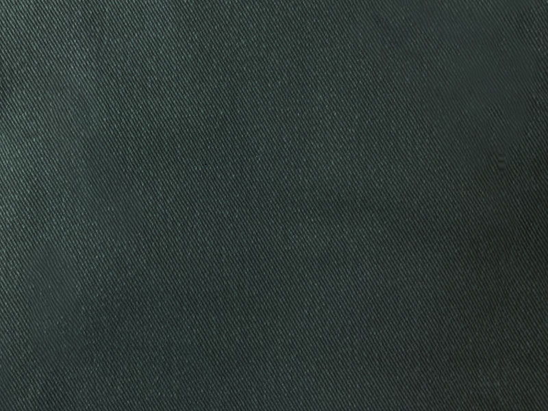 Deep Green 11 oz. Cotton Solid Brushed Face Bull Denim Fabric