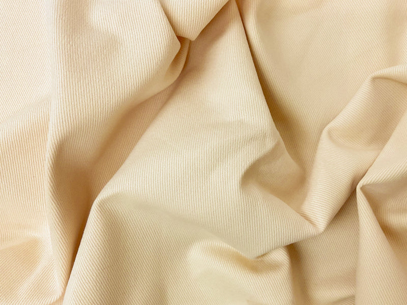Light Yellow 11 oz. Cotton Brushed Face Bull Denim Woven Fabric