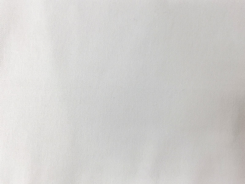 White 10 oz. Cotton Solid Bull Denim Woven Fabric
