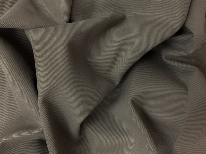 Taupe Gray 11 oz. Cotton Brushed Face Bull Denim Woven Fabric