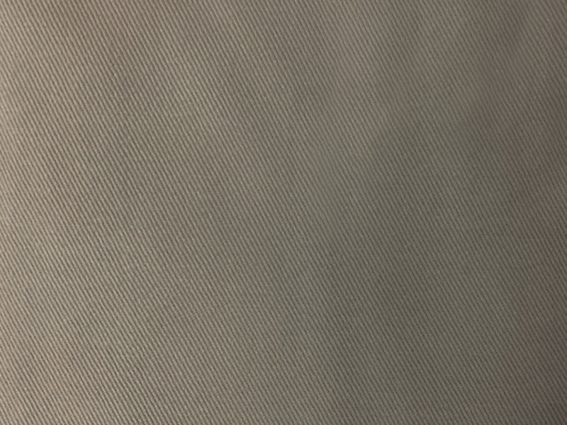Taupe Gray 11 oz. Cotton Brushed Face Bull Denim Woven Fabric