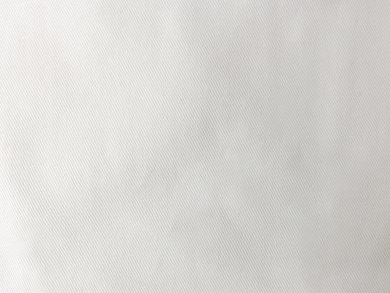 White 10 oz. Cotton Solid Bull Denim Woven Fabric