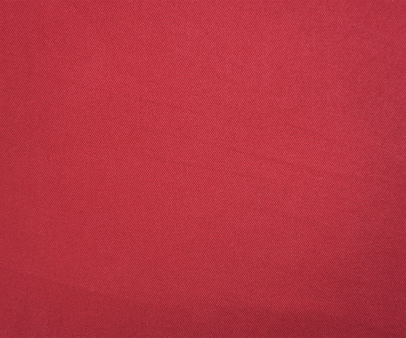 Red 11 oz. Cotton Brushed Face Twill Bull Denim Woven Fabric