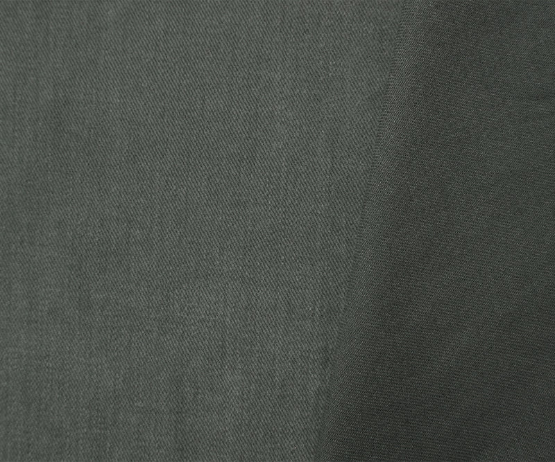 Deep Green 11 oz. Cotton Brushed Face Bull Denim Woven Fabric