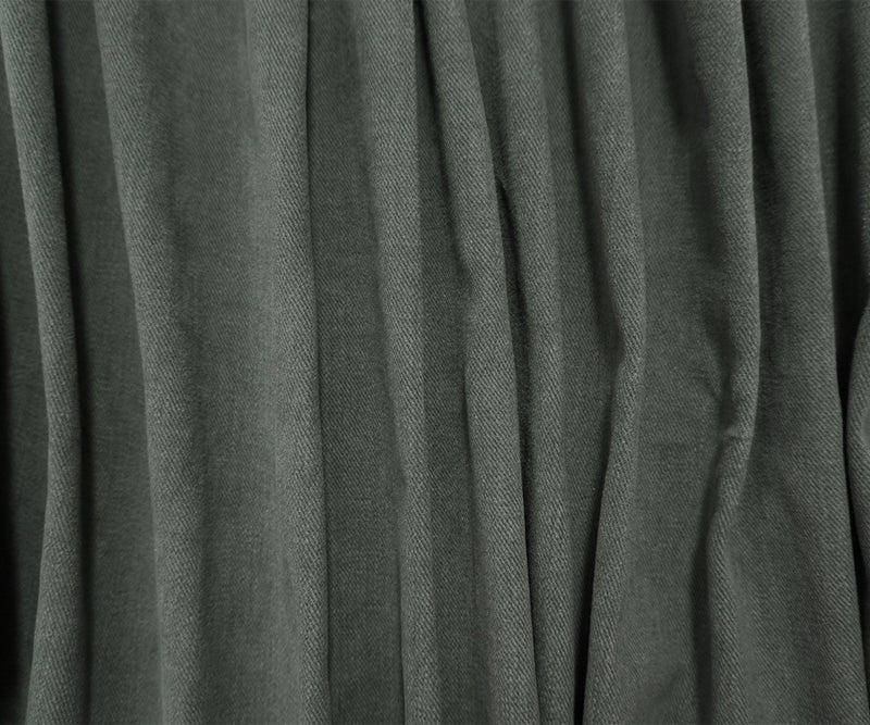 Deep Green 11 oz. Cotton Brushed Face Bull Denim Woven Fabric