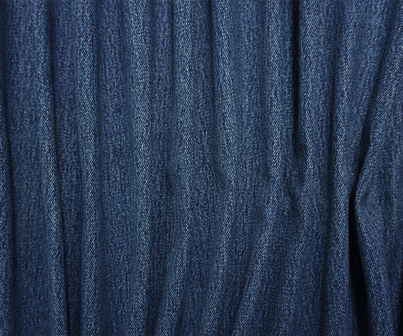 Blue 13 oz. Stonewash Cotton Twill Denim Woven Fabric