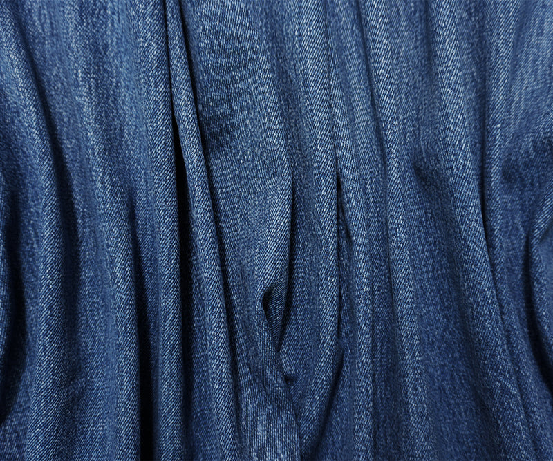 Blue 13 oz. Stonewash Cotton Twill Denim Woven Fabric