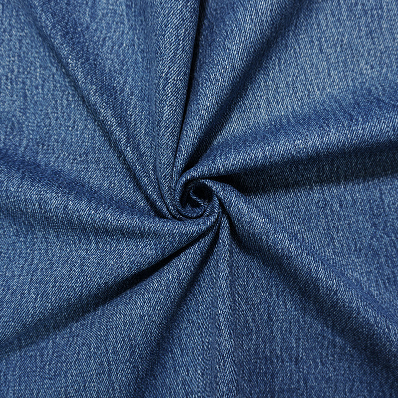 Blue 13 oz. Stonewash Cotton Twill Denim Woven Fabric