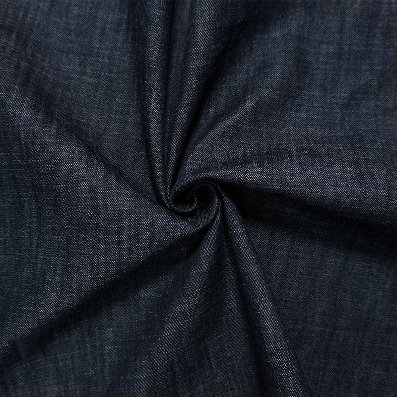 Midnight Navy Blue 9 oz. Cotton Slub Twill Denim Woven Fabric
