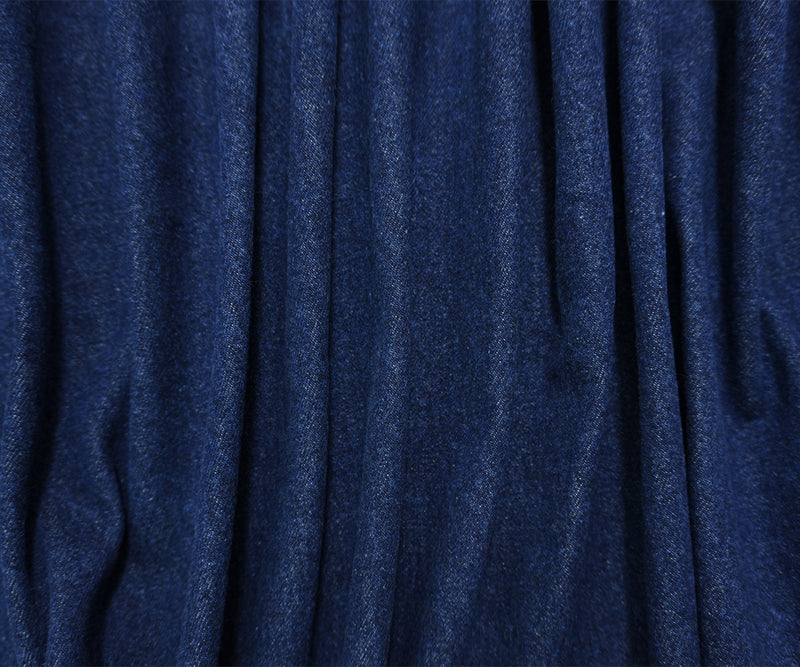 Deep Blue 13 oz. Washed Cotton Twill Denim Woven Fabric