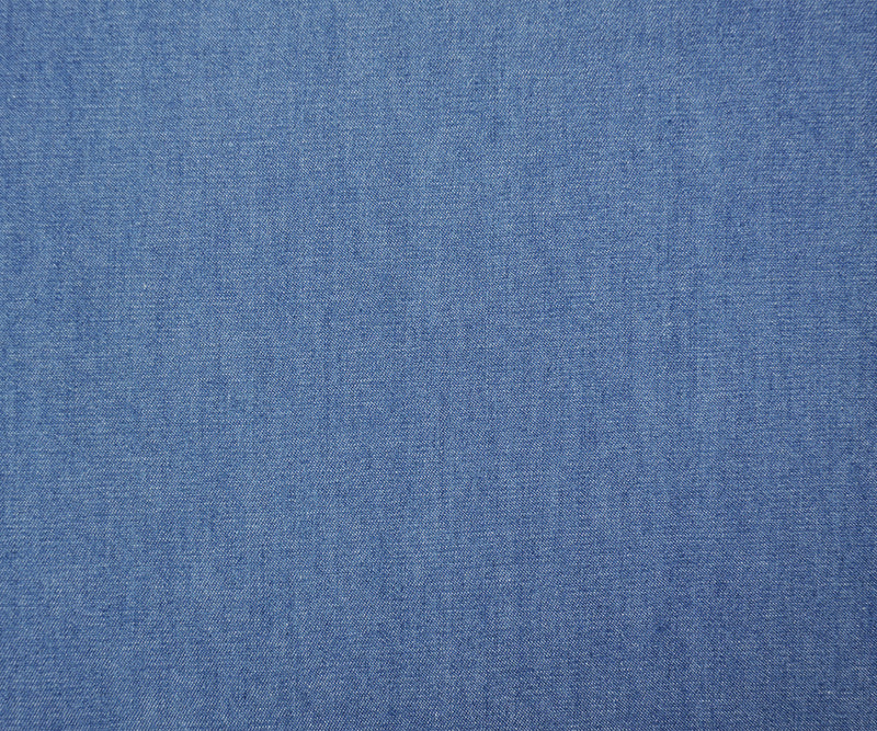 Blue Cotton 6 oz. Twill Chambray Denim Woven Fabric