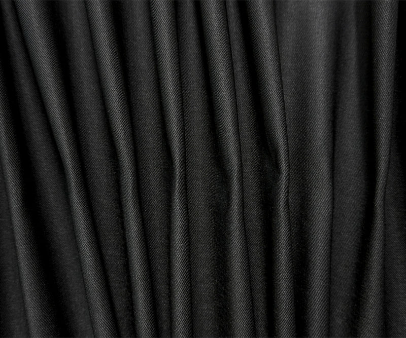 Black 9.25 oz. Candiani Organic Cotton Stretch Twill Denim Fabric