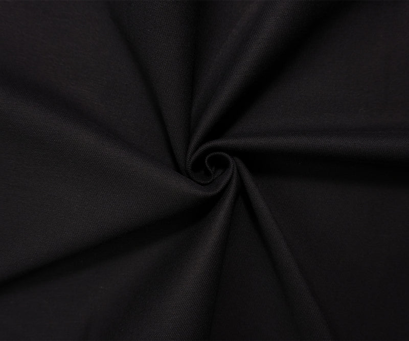 Black 8 oz. Candiani Cotton Stretch Denim Twill Woven Fabric