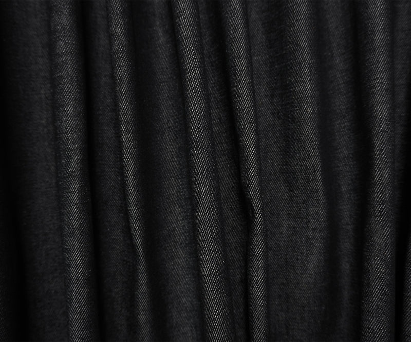Black 11 oz. Kaihara Cotton Japanese Stretch Denim Twill Woven Fabric