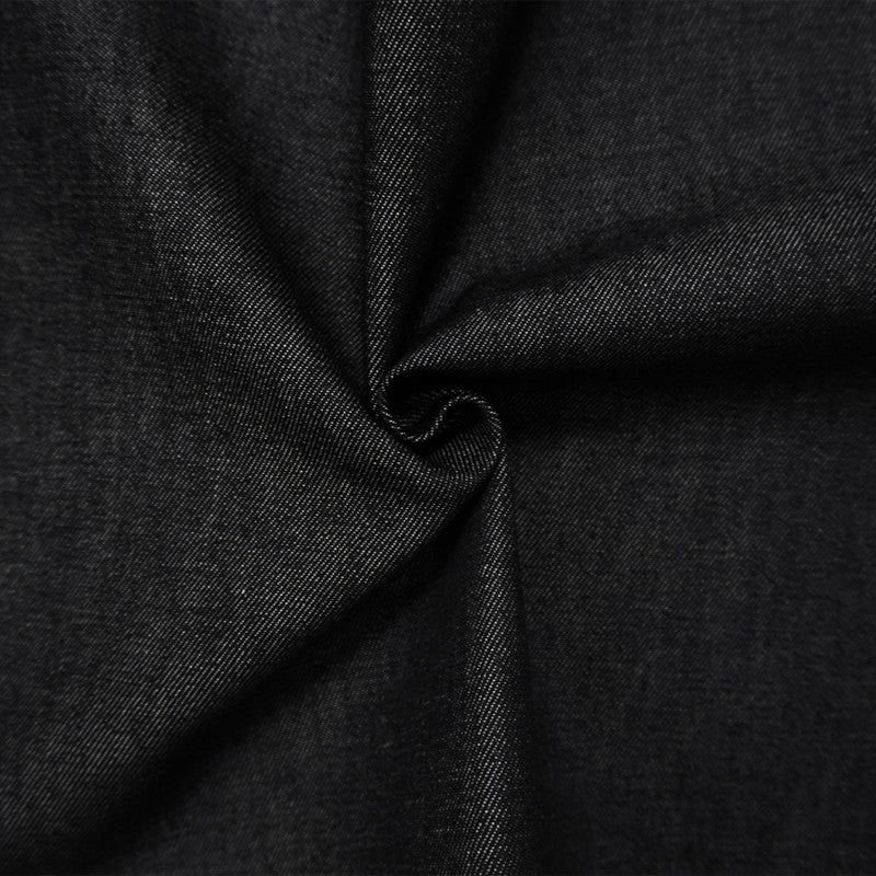 Black 11 oz. Kaihara Cotton Japanese Stretch Denim Twill Woven Fabric