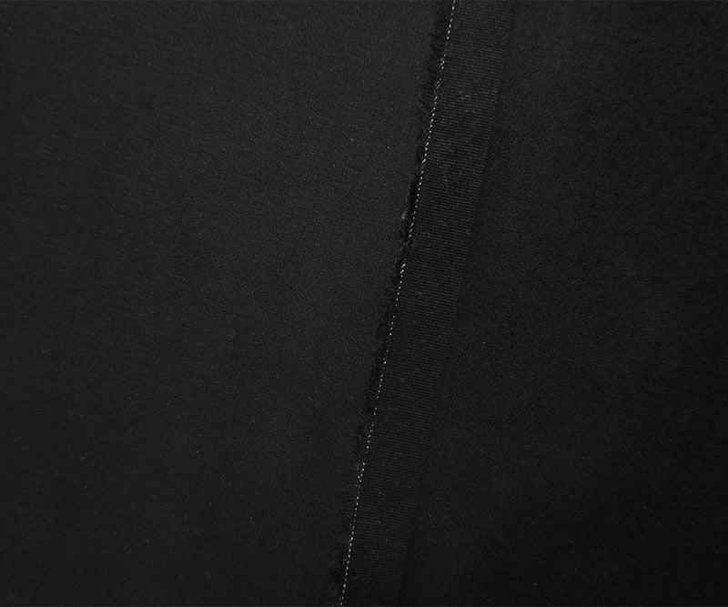 Dark Black 10 oz. Famous Denim Co. Cotton Blend Italian Denim Fabric