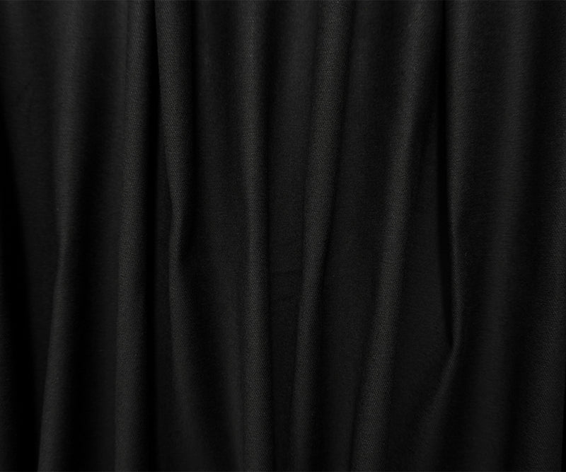 Dark Black 10 oz. Famous Denim Co. Cotton Blend Italian Denim Fabric