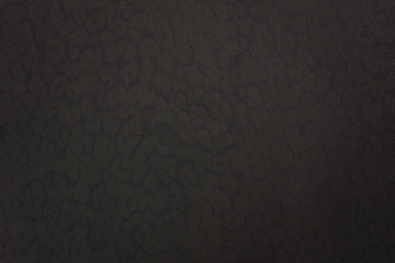 Black-Green 7.5 oz Poly Blend Leopard Stretch Print Denim Fabric