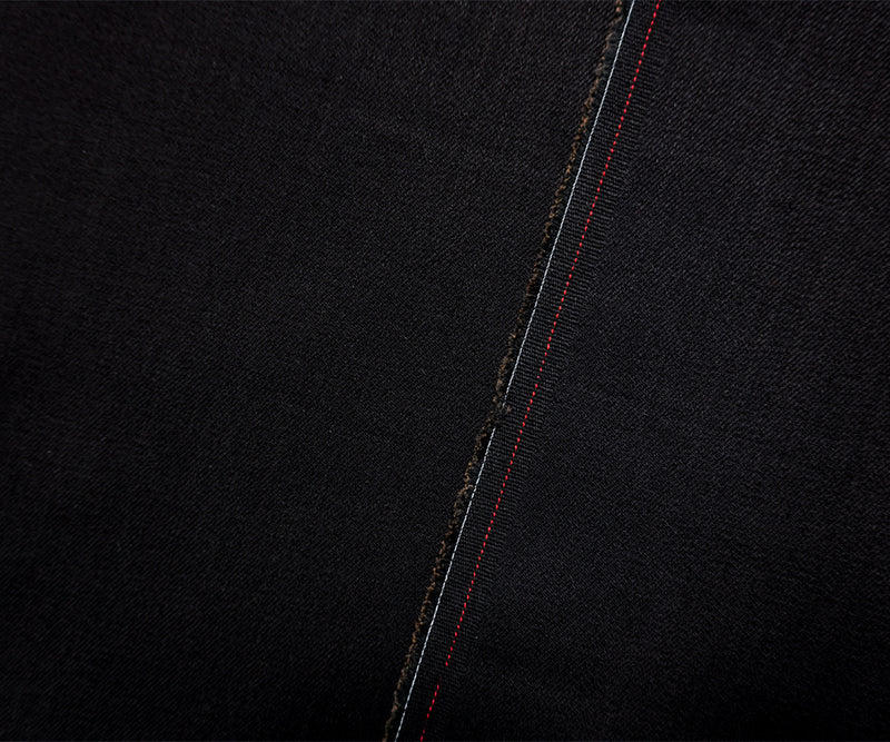 Black 9.5 oz. Cotton Blend Stretch Denim Twill Woven Fabric