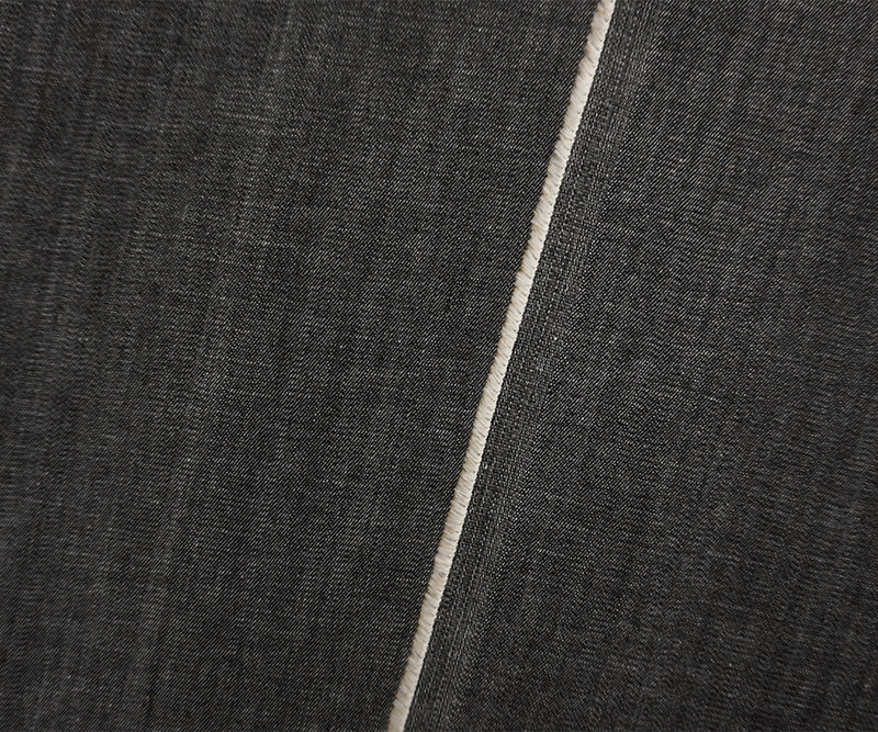 Black 8.5 oz Cotton Stretch Japanese Denim Twill Woven Fabric