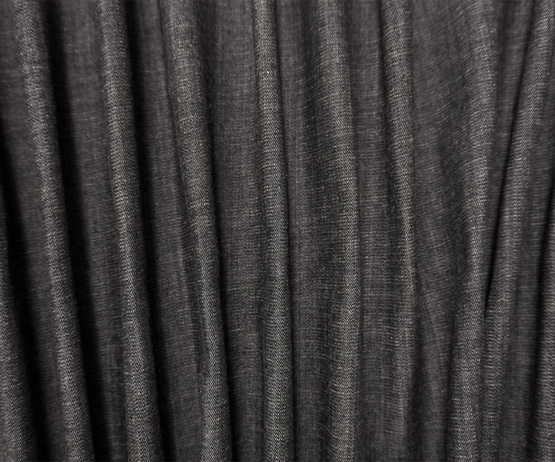 Black 8.5 oz Cotton Stretch Japanese Denim Twill Woven Fabric