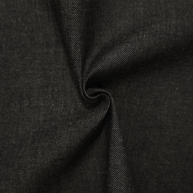 Black 10 oz. Cotton Stretch Japanese Selvedge Denim Fabric