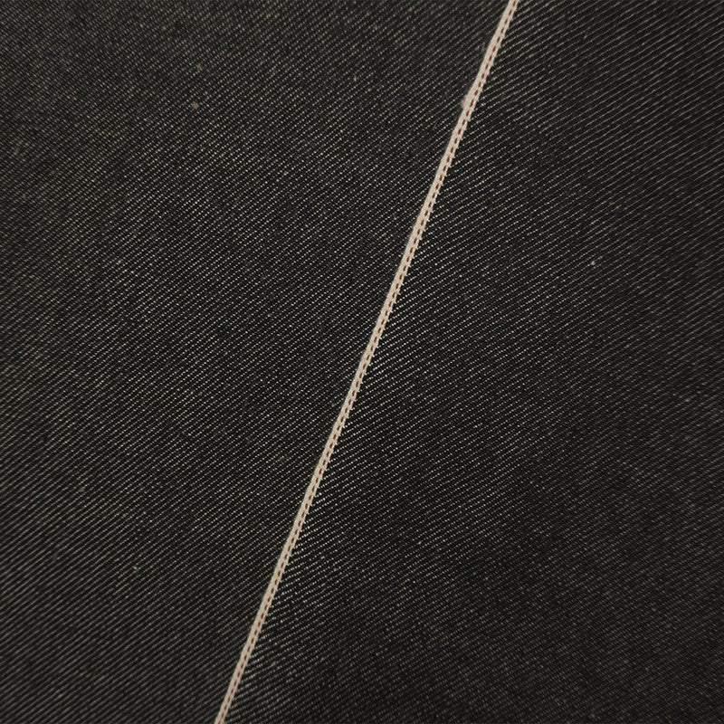 Black 10 oz. Cotton Stretch Japanese Selvedge Denim Fabric