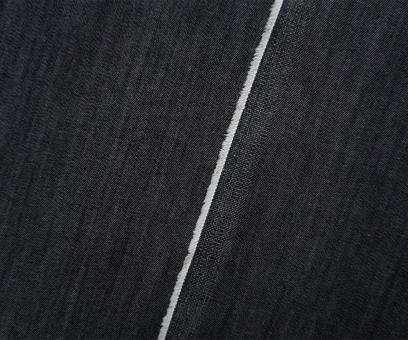 Black 8.5 oz. Candiani Cotton Blend Twill Denim Woven Fabric