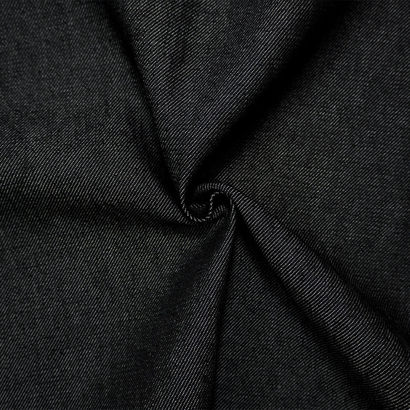 Black 11 oz. Famous Denim Co. Cotton-Modal Blend Denim Fabric