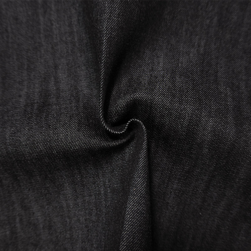 Night Black 11 oz. Cotton Blend Stretch Twill Denim Woven Fabric
