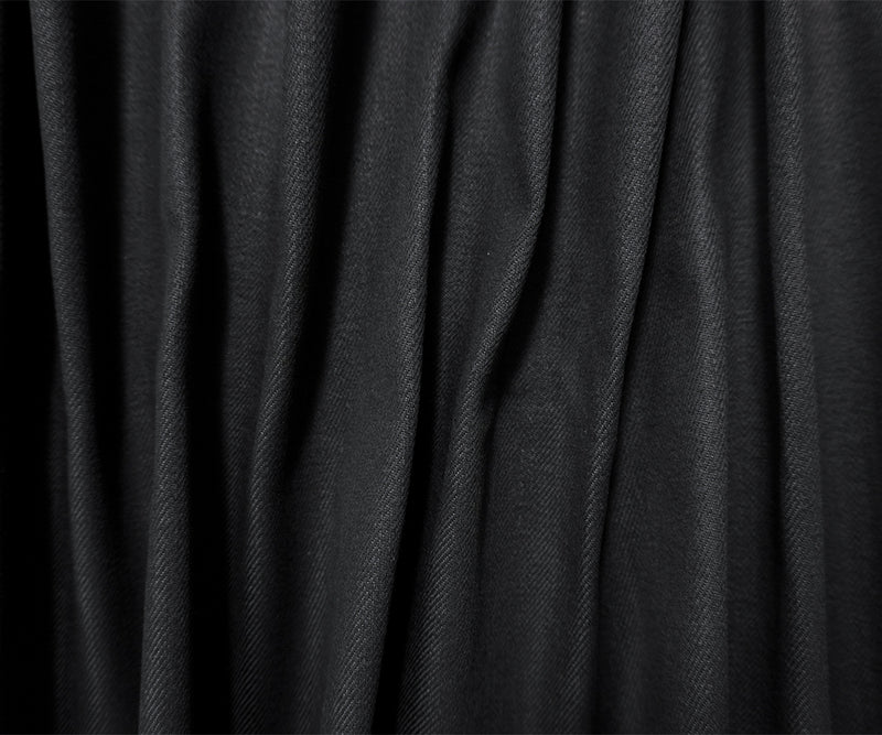 Black 13 oz. Cotton Blend Stretch Twill Denim Woven Fabric