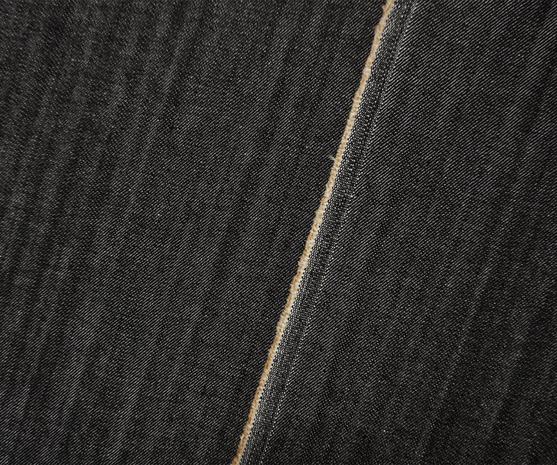 Black 10 oz. Cotton Twill Woven Denim Fabric