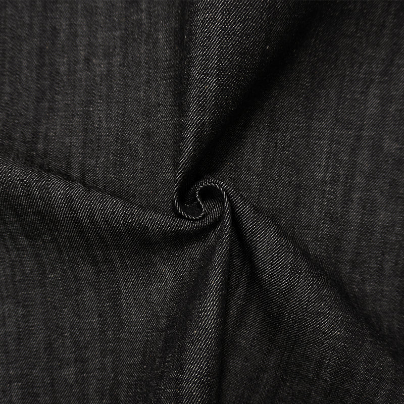Black 10 oz. Cotton Twill Woven Denim Fabric