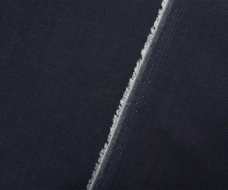 Black Indigo 9.5 oz. Cotton Stretch Twill Denim Woven Fabric