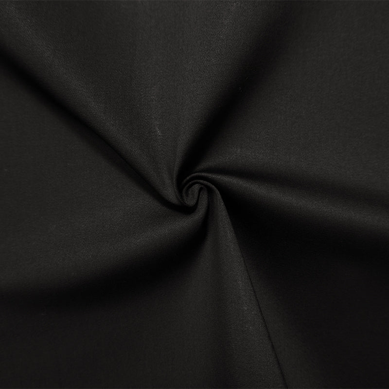 Black 12 oz. CLY Blend Stretch Solid Twill Woven Fabric