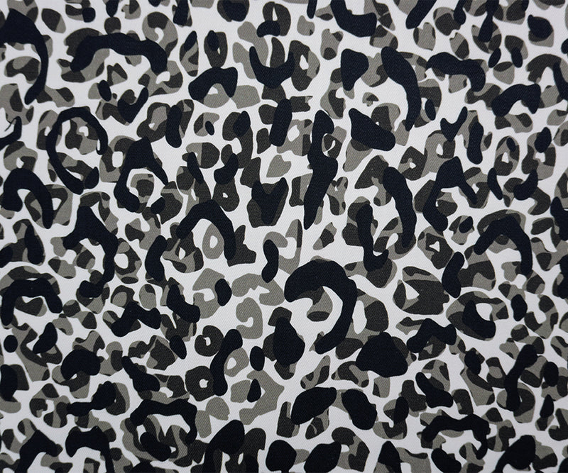 Black-Multi 11.5 oz. Abstract Printed Cotton Blend Denim Fabric