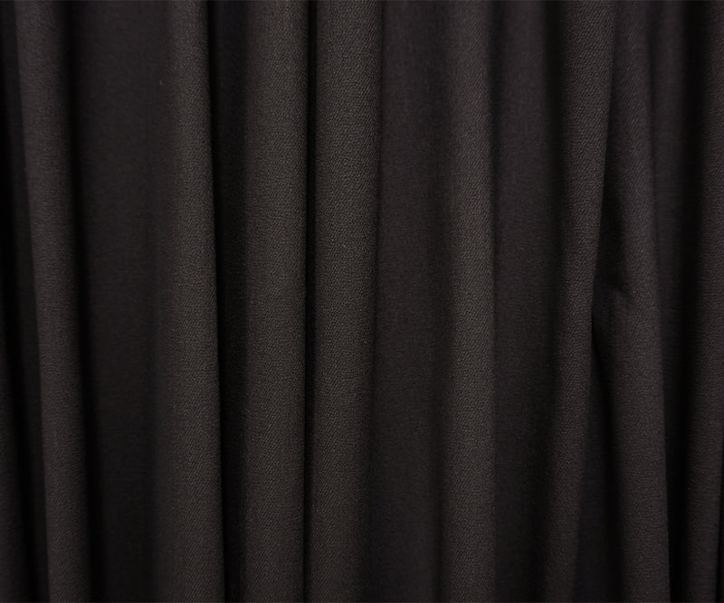 Black 6.5 oz. Cotton Blend Stretch Twill Woven Denim Fabric